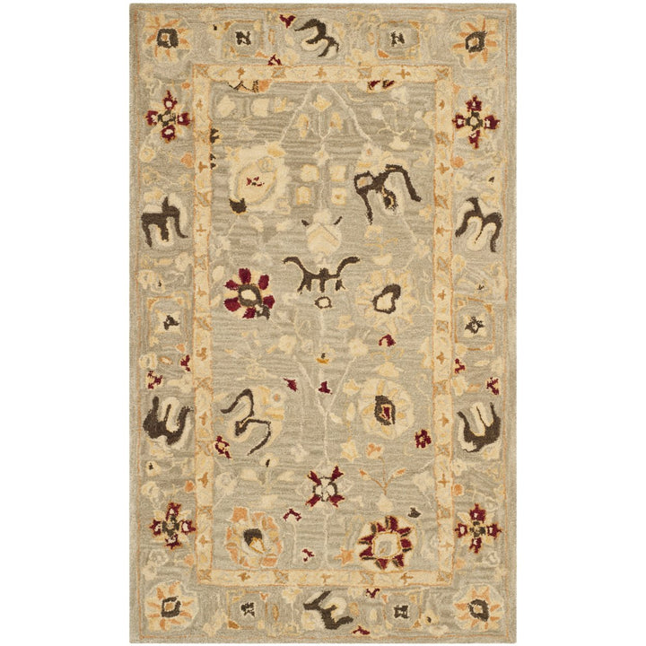 SAFAVIEH Anatolia AN559A Handmade Beige / Sage Rug Image 1