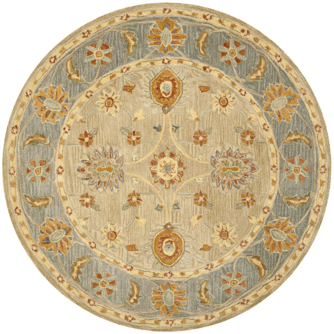 SAFAVIEH Anatolia AN561A Handmade Taupe / Grey Rug Image 4