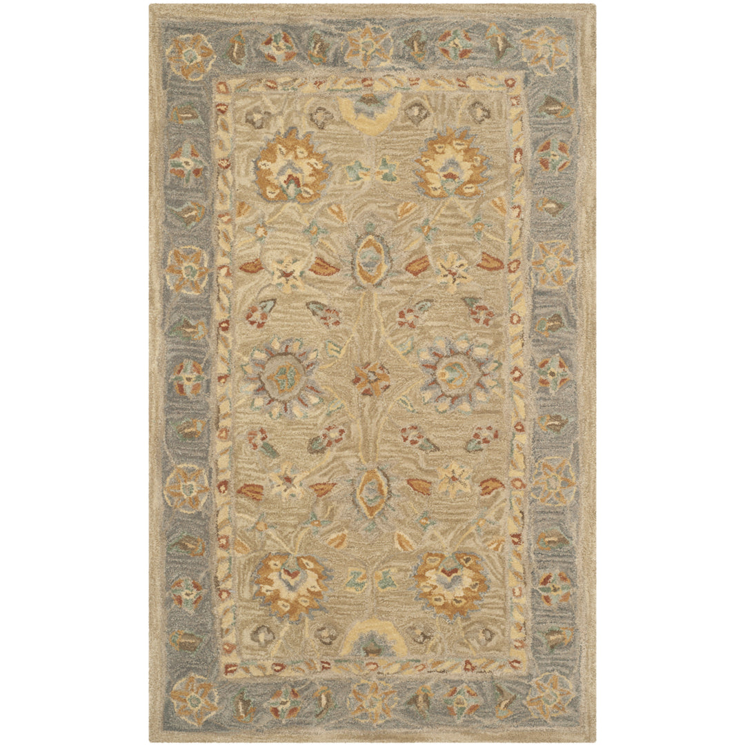 SAFAVIEH Anatolia AN561A Handmade Taupe / Grey Rug Image 8