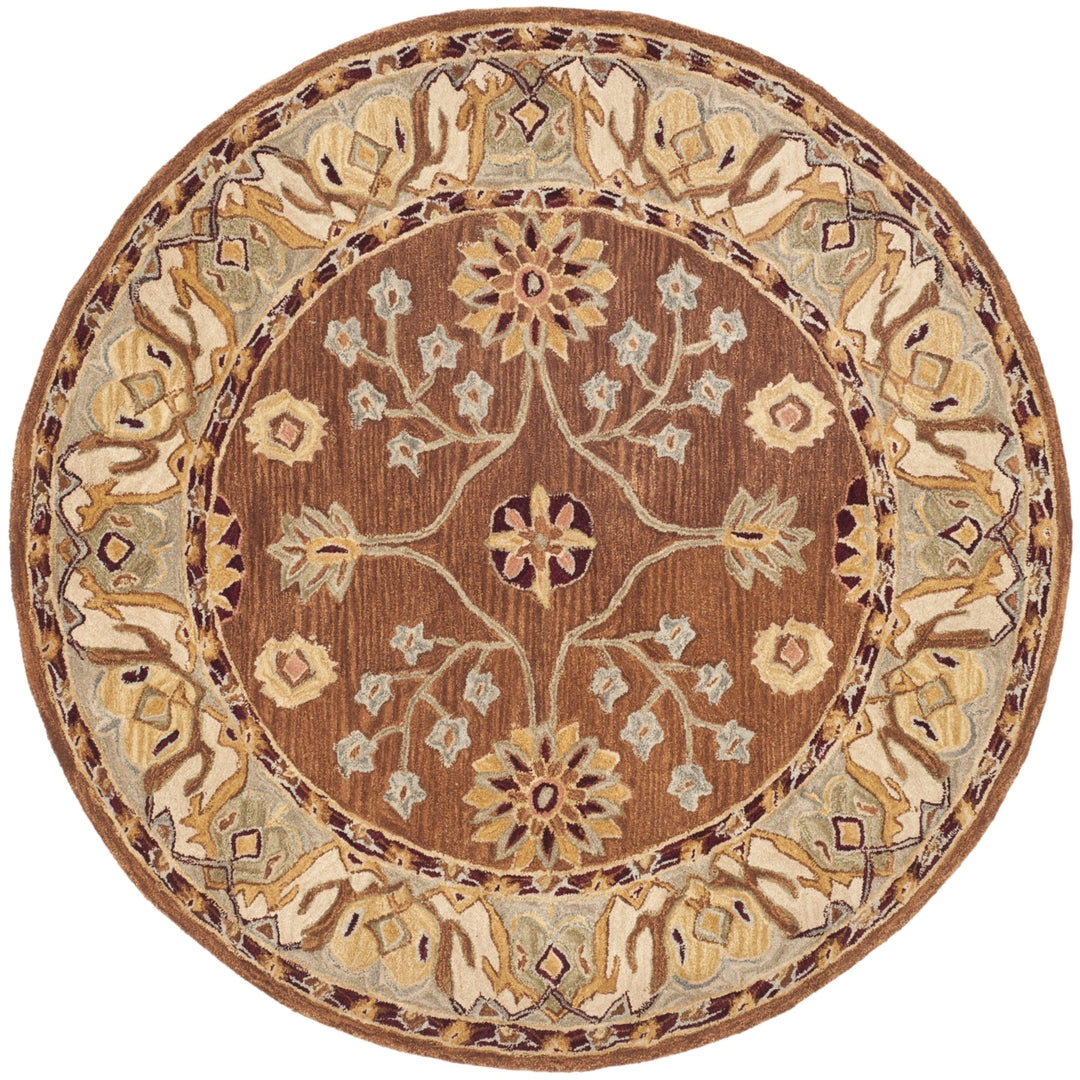 SAFAVIEH Anatolia AN562B Handmade Tan / Ivory Rug Image 4