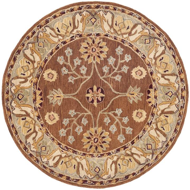 SAFAVIEH Anatolia AN562B Handmade Tan / Ivory Rug Image 4