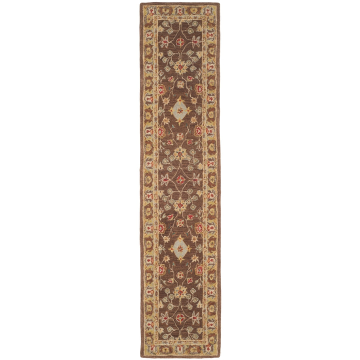 SAFAVIEH Anatolia AN562A Handmade Brown / Gold Rug Image 5