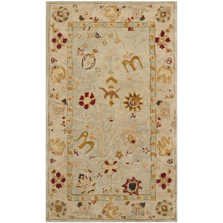 SAFAVIEH Anatolia AN559B Handmade Taupe / Beige Rug Image 1