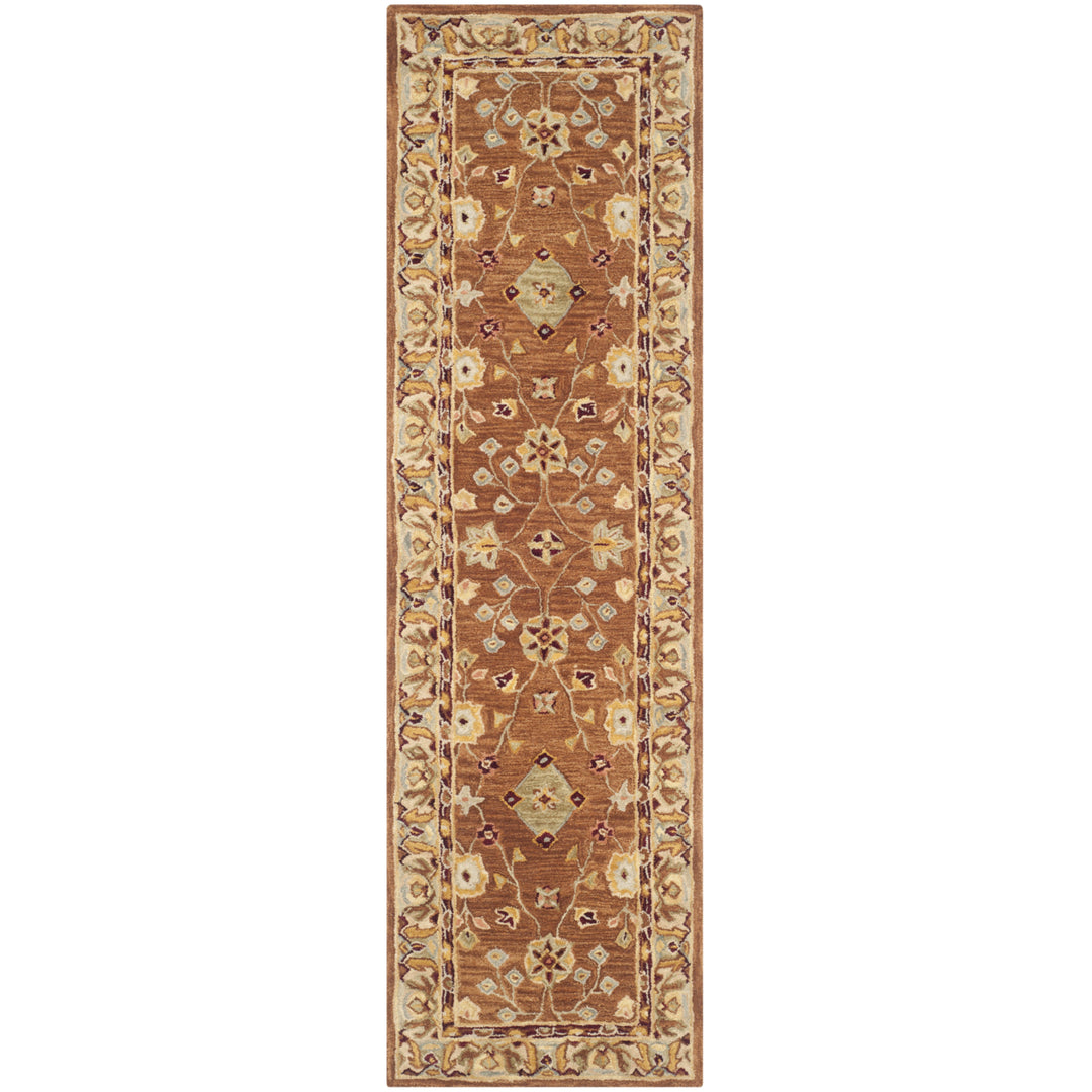 SAFAVIEH Anatolia AN562B Handmade Tan / Ivory Rug Image 5