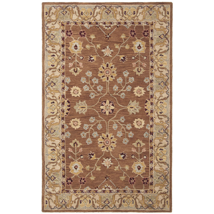 SAFAVIEH Anatolia AN562B Handmade Tan / Ivory Rug Image 1