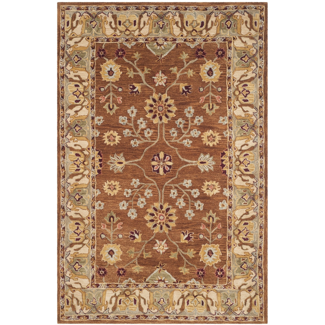 SAFAVIEH Anatolia AN562B Handmade Tan / Ivory Rug Image 10