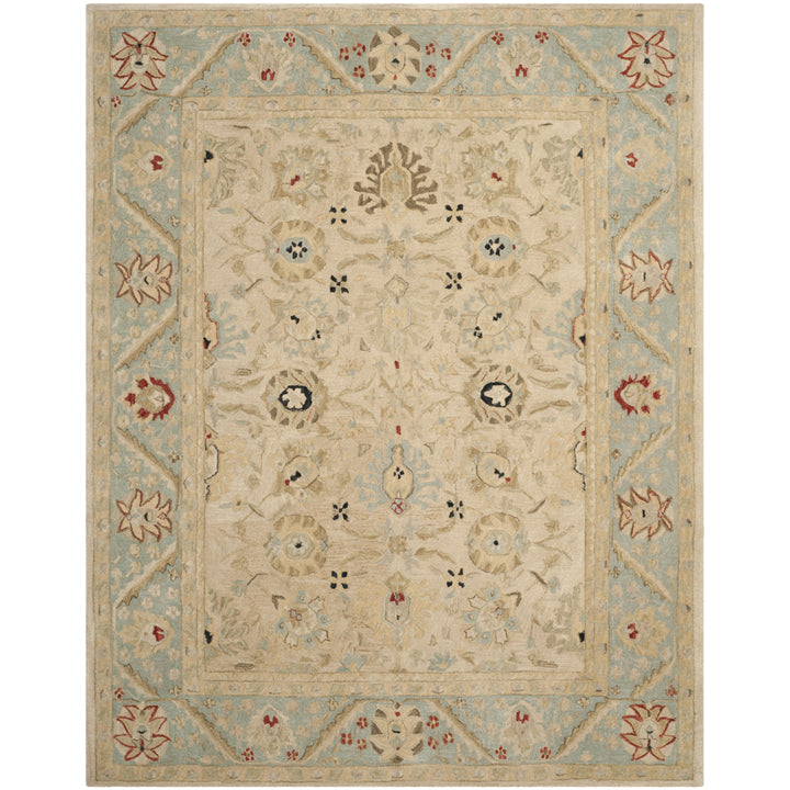 SAFAVIEH Anatolia AN569C Natural / Soft Turquoise Rug Image 1