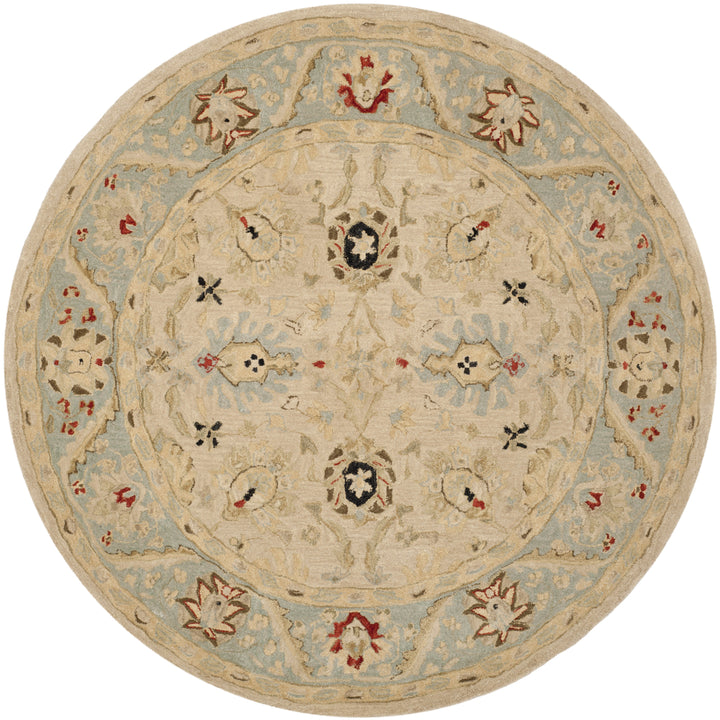 SAFAVIEH Anatolia AN569C Natural / Soft Turquoise Rug Image 4