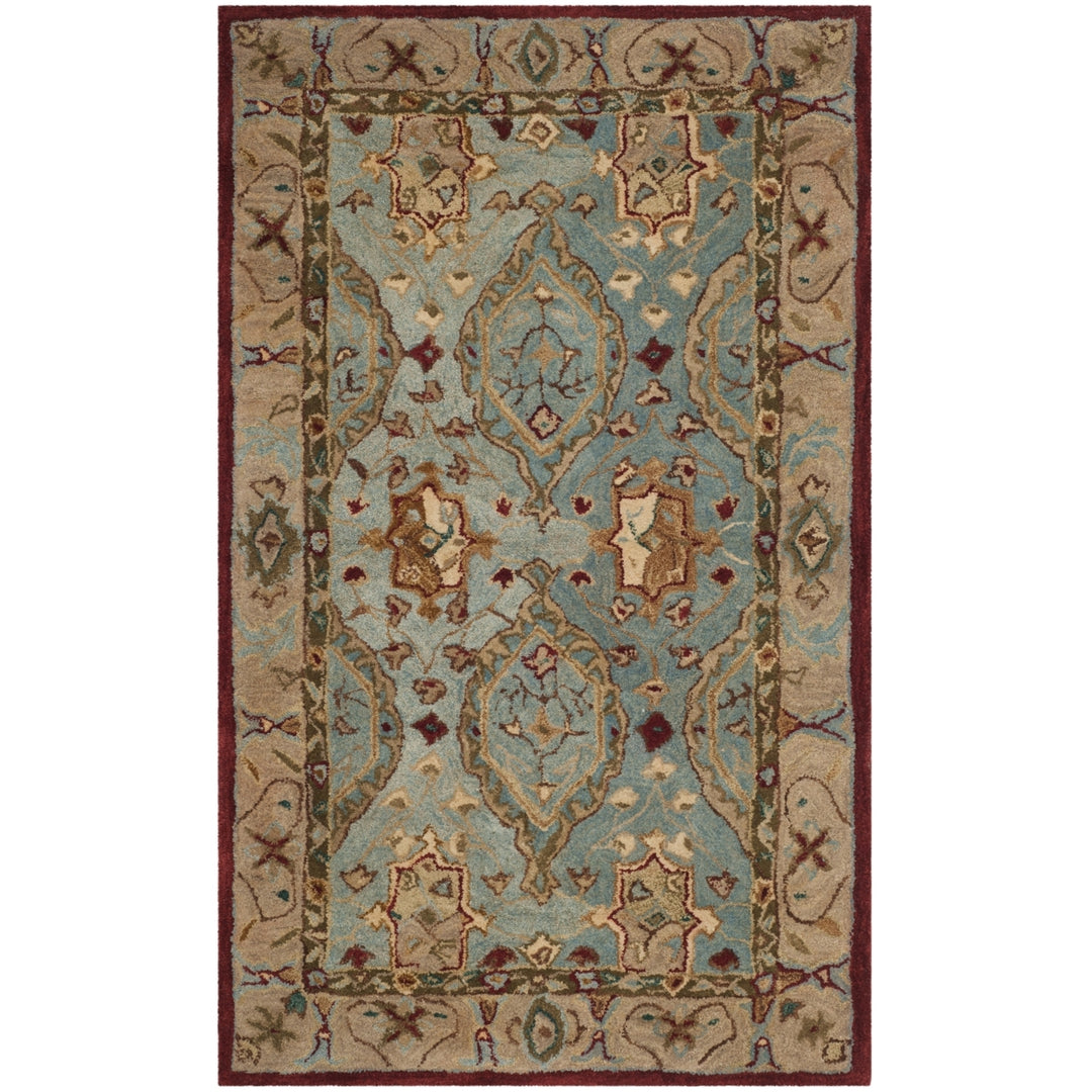 SAFAVIEH Anatolia AN566A Handmade Blue / Ivory Rug Image 7