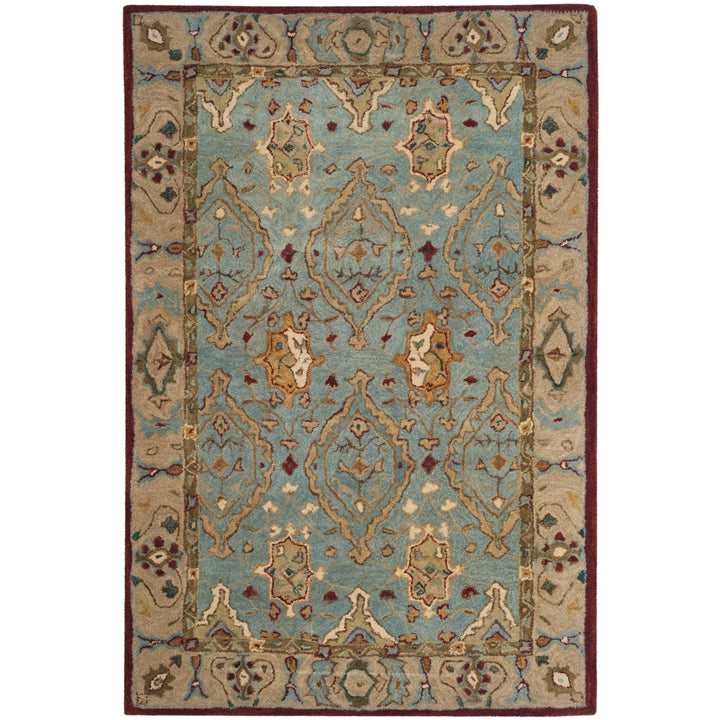 SAFAVIEH Anatolia AN566A Handmade Blue / Ivory Rug Image 8