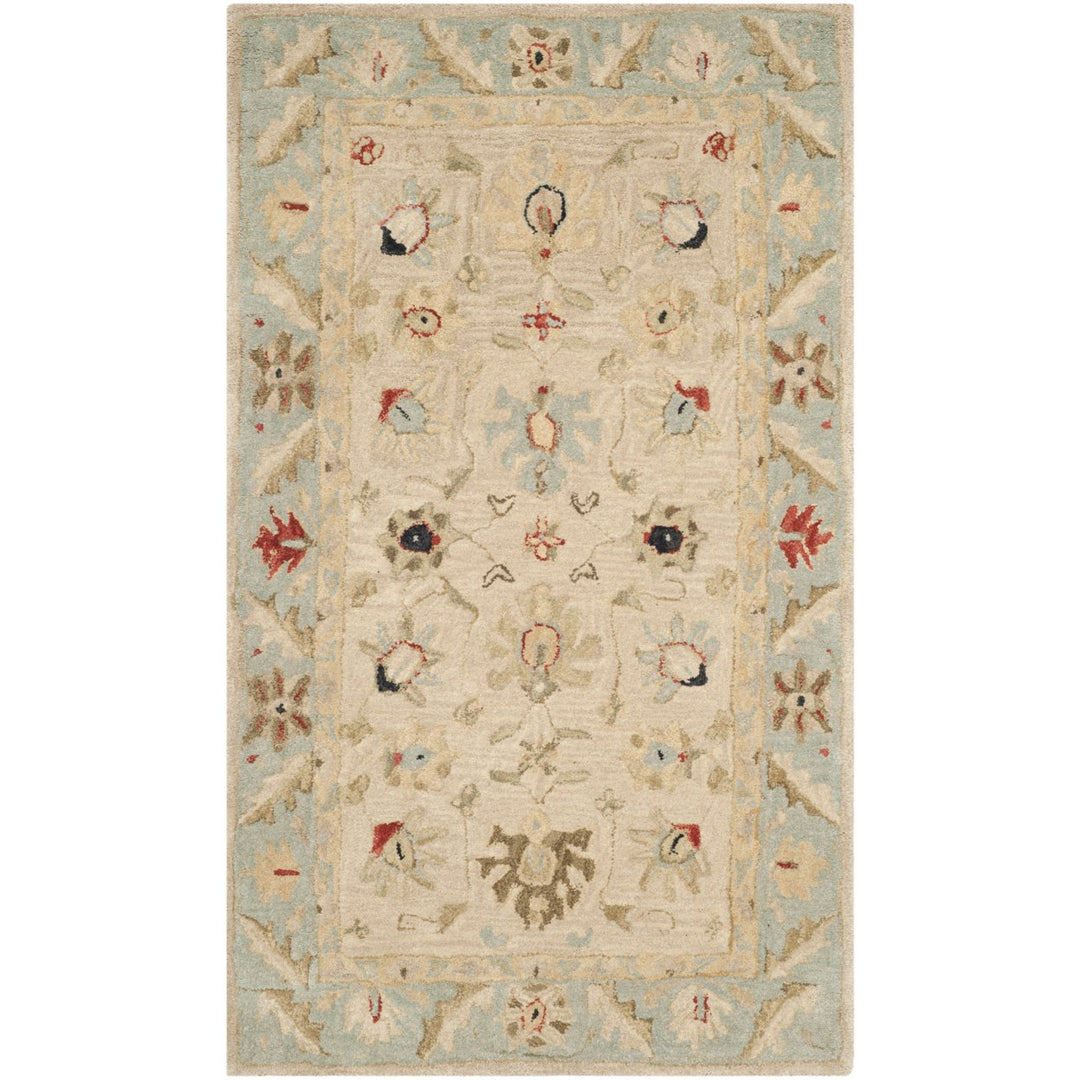 SAFAVIEH Anatolia AN569C Natural / Soft Turquoise Rug Image 8