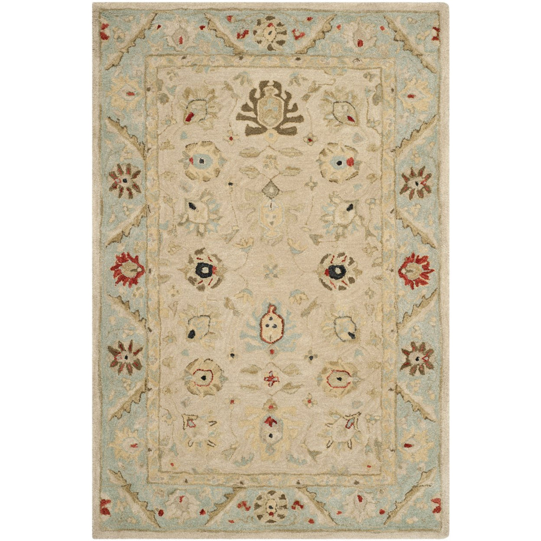 SAFAVIEH Anatolia AN569C Natural / Soft Turquoise Rug Image 9