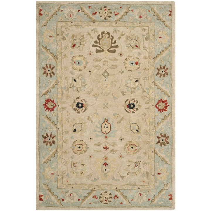 SAFAVIEH Anatolia AN569C Natural / Soft Turquoise Rug Image 9