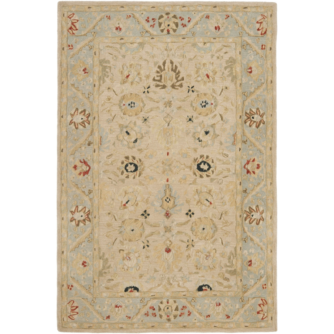 SAFAVIEH Anatolia AN569C Natural / Soft Turquoise Rug Image 10