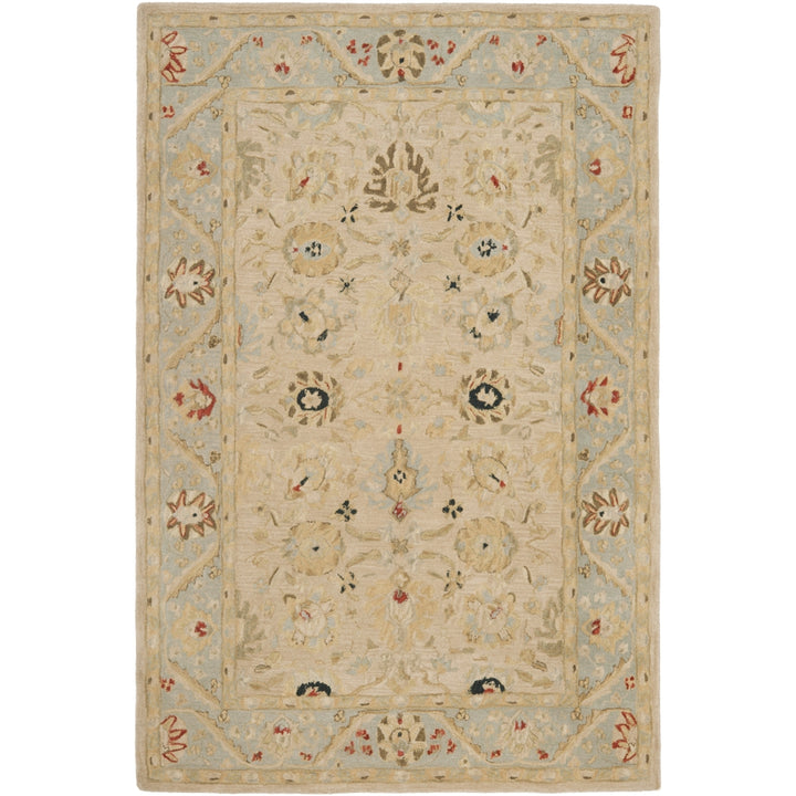 SAFAVIEH Anatolia AN569C Natural / Soft Turquoise Rug Image 10