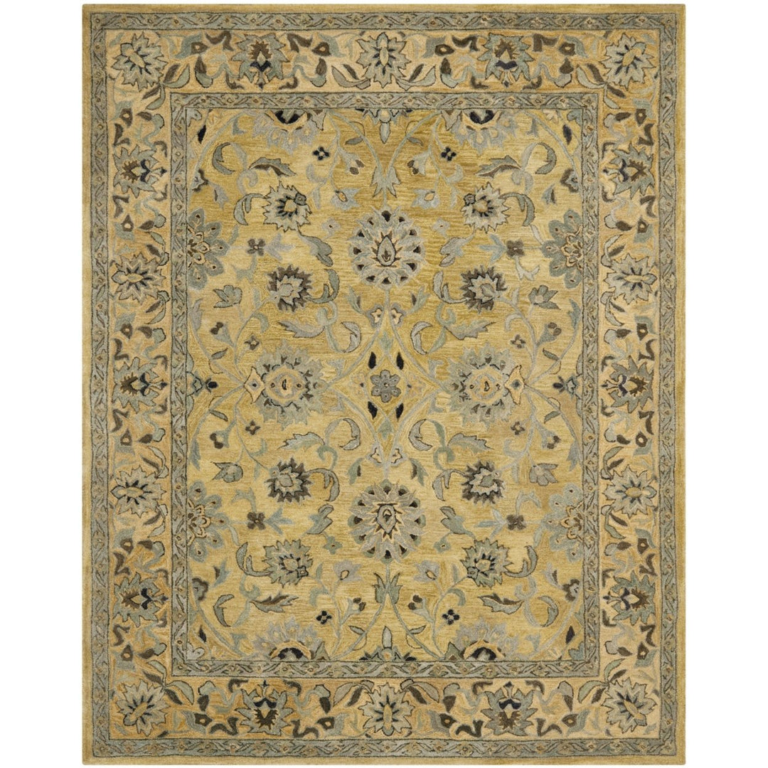 SAFAVIEH Anatolia AN580C Handmade Golden Pear /Smoke Rug Image 1