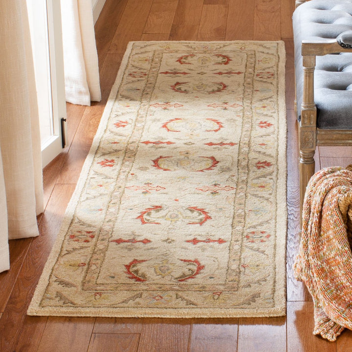 SAFAVIEH Anatolia AN570A Handmade Beige / Beige Rug Image 10