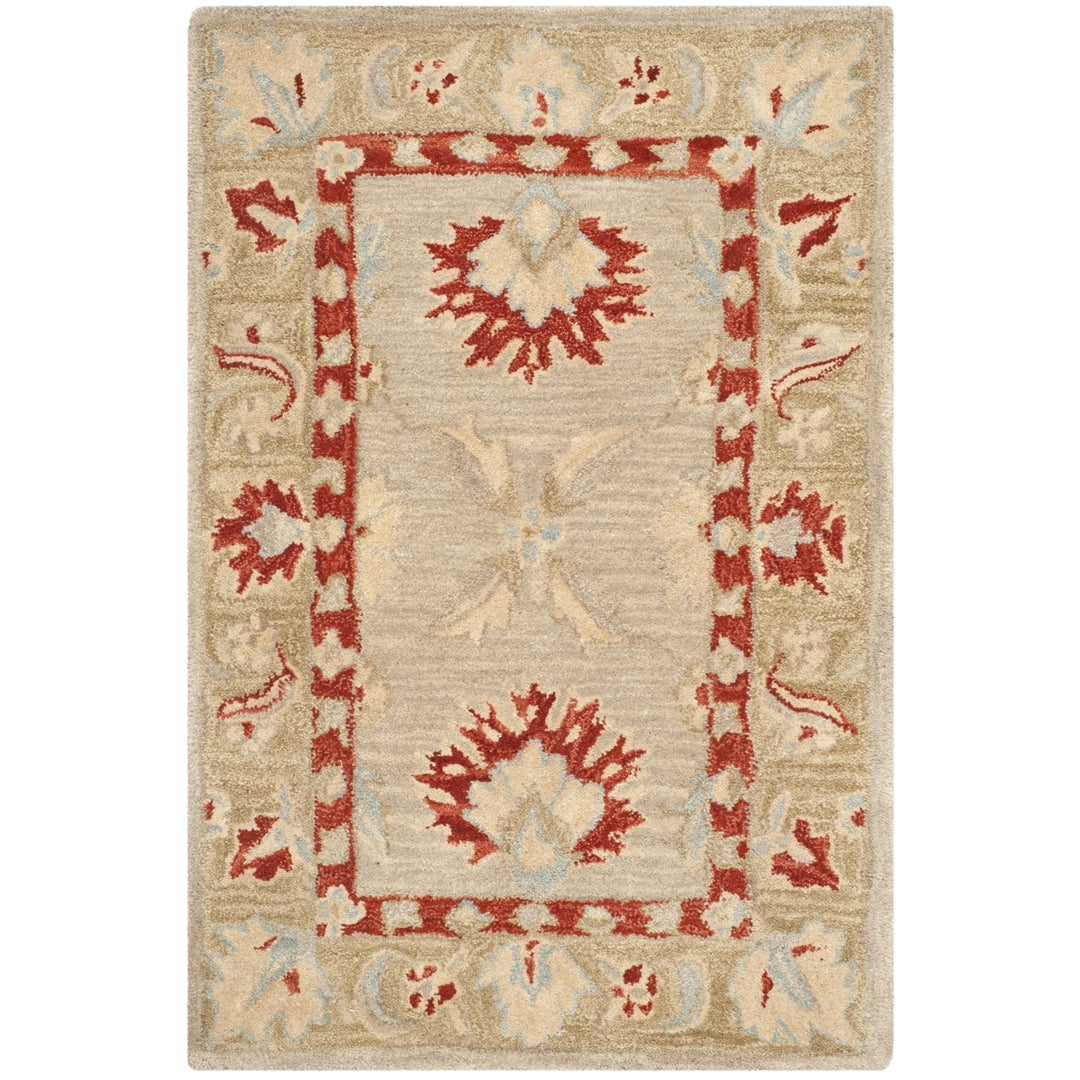 SAFAVIEH Anatolia AN571A Handmade Ivory / Green Rug Image 8