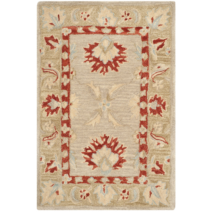 SAFAVIEH Anatolia AN571A Handmade Ivory / Green Rug Image 8