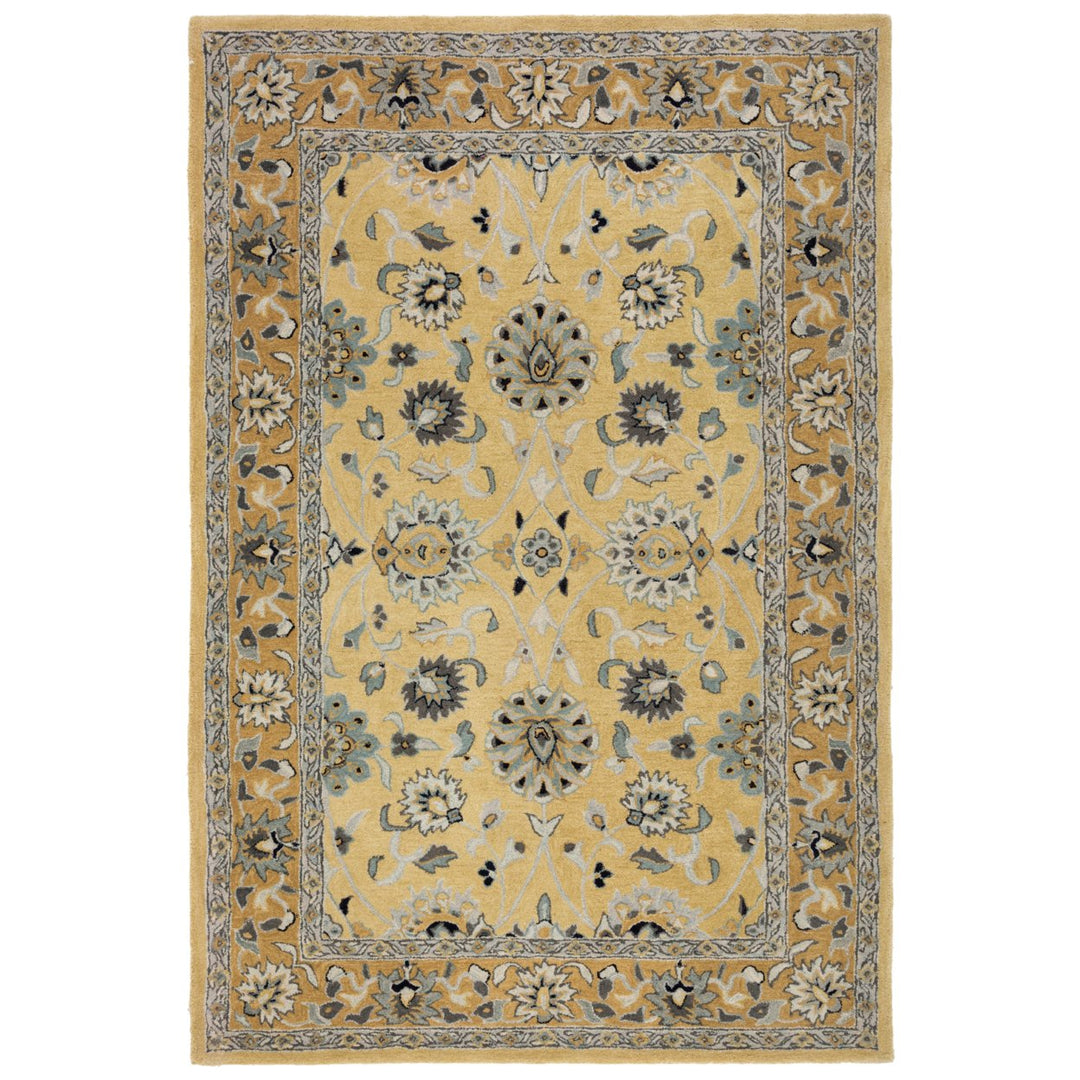 SAFAVIEH Anatolia AN580C Handmade Golden Pear /Smoke Rug Image 9