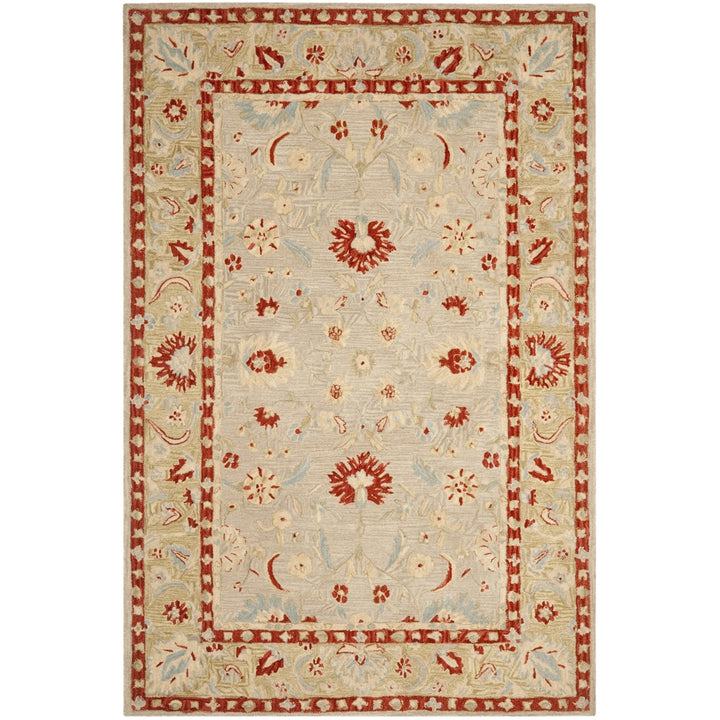 SAFAVIEH Anatolia AN571A Handmade Ivory / Green Rug Image 11