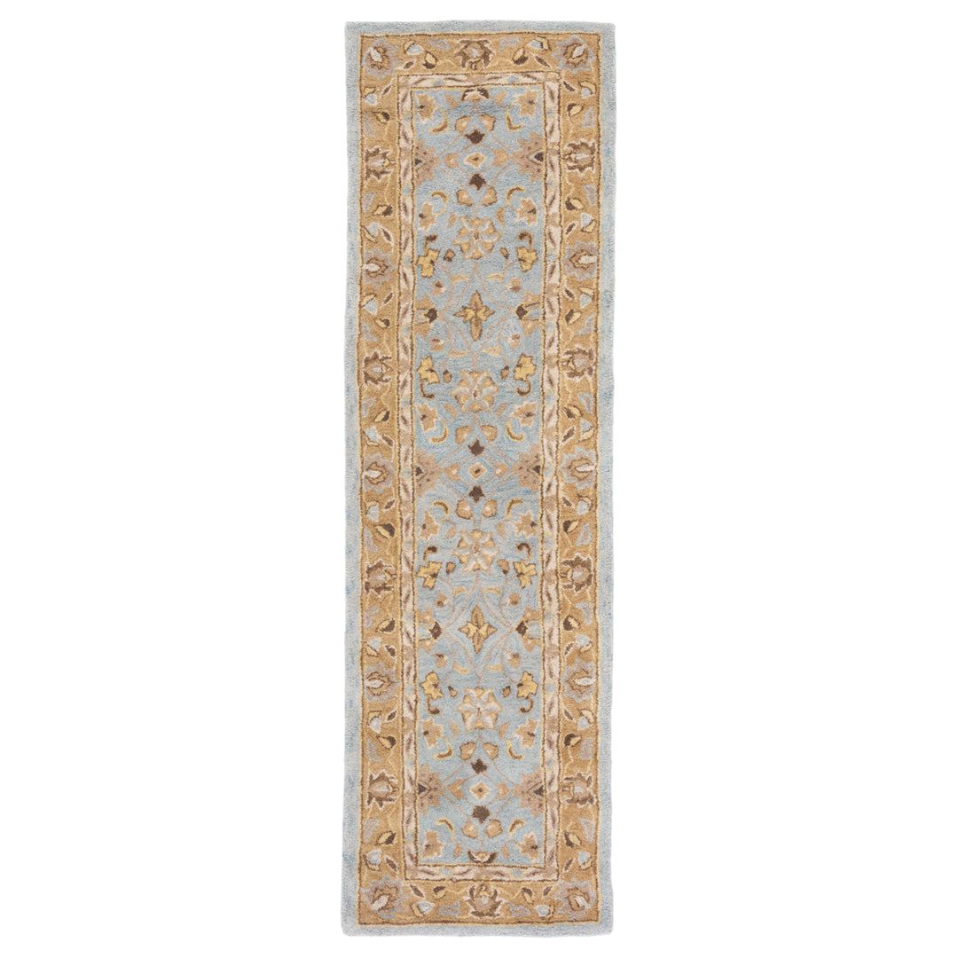 SAFAVIEH Anatolia AN580G Handmade Blue / Green Rug Image 5