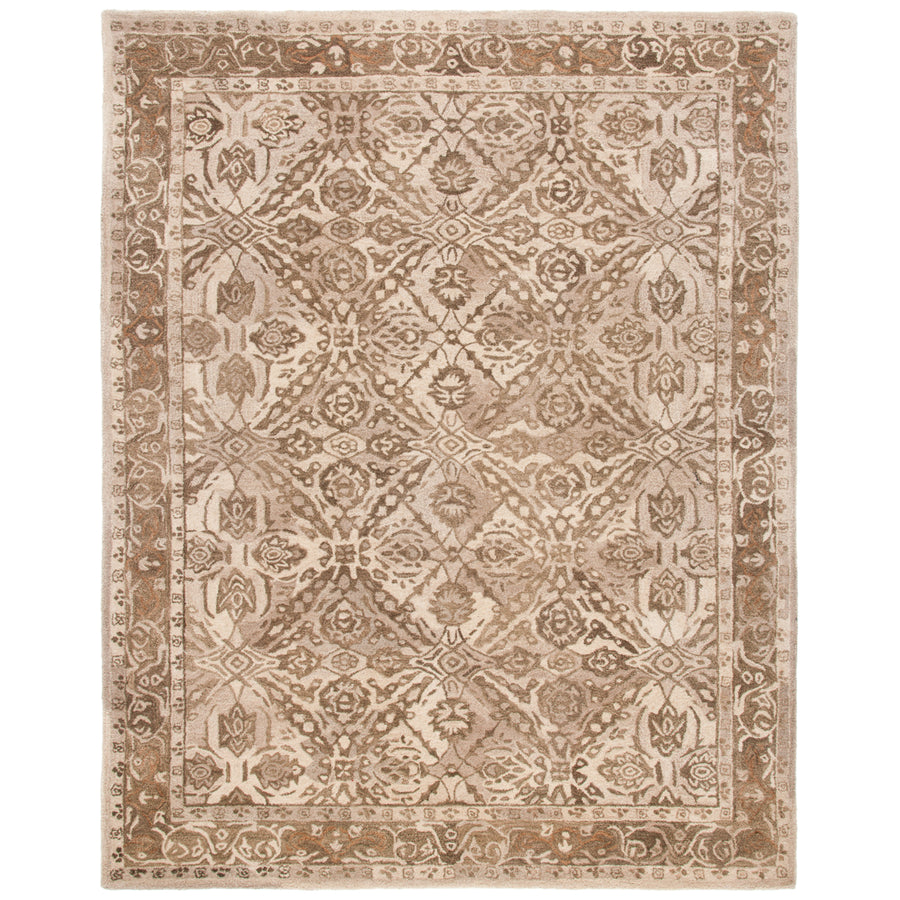 SAFAVIEH Anatolia AN583C Handmade Ivory / Brown Rug Image 1