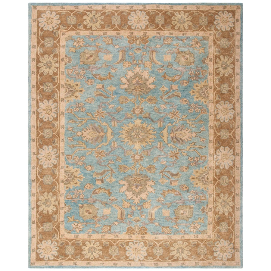 SAFAVIEH Anatolia AN585D Handmade Light Blue / Taupe Rug Image 1