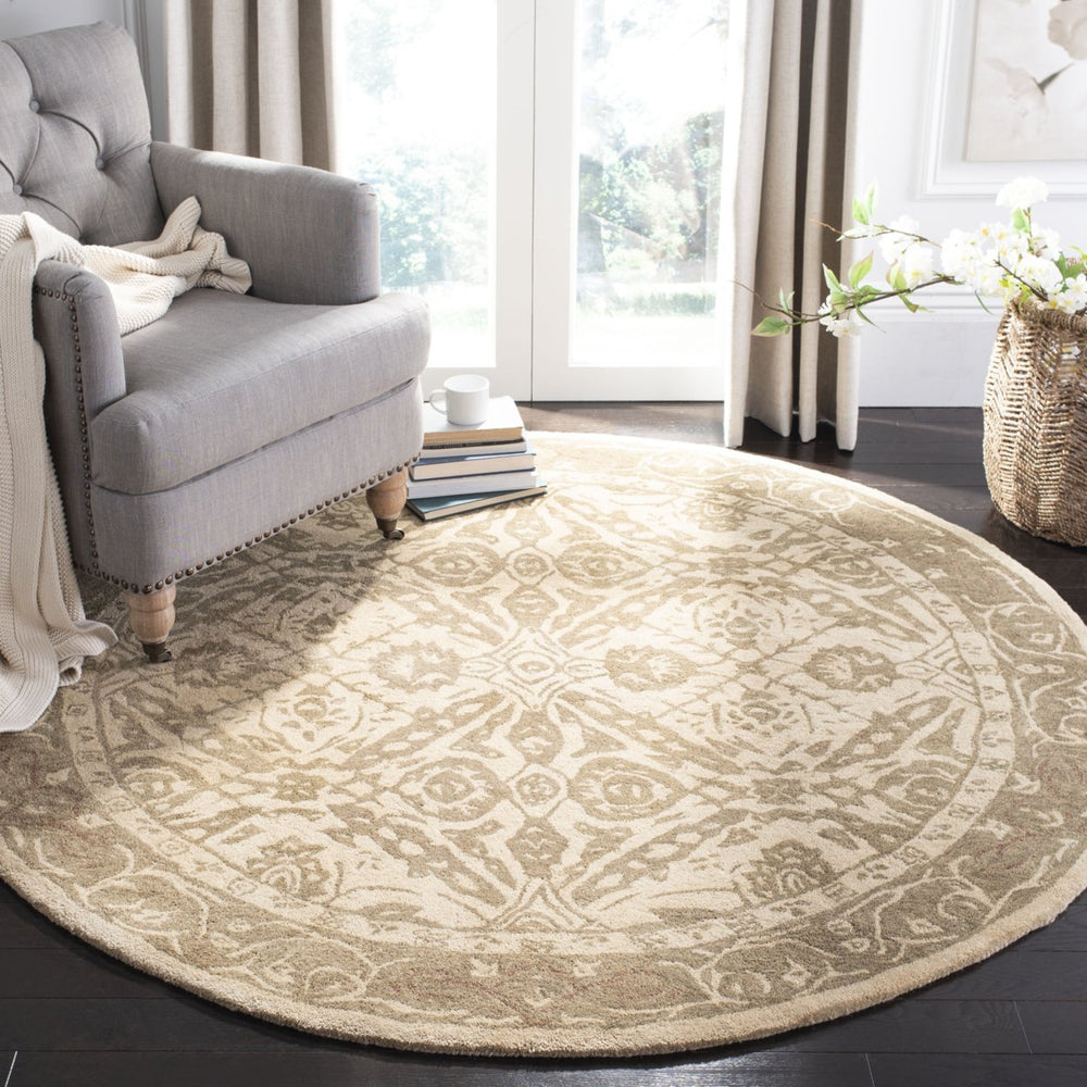 SAFAVIEH Anatolia AN583C Handmade Ivory / Brown Rug Image 2