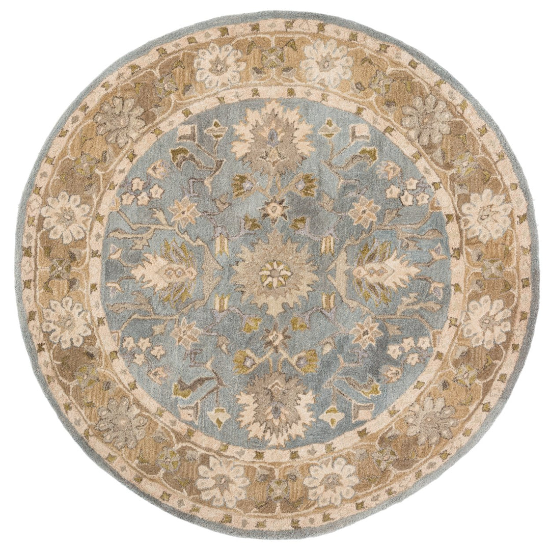 SAFAVIEH Anatolia AN585D Handmade Light Blue / Taupe Rug Image 4