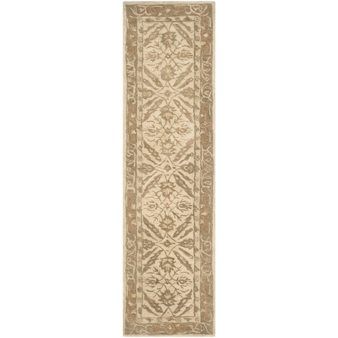 SAFAVIEH Anatolia AN583C Handmade Ivory / Brown Rug Image 1