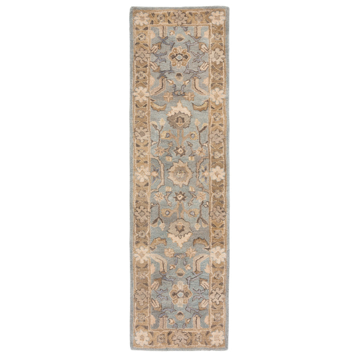 SAFAVIEH Anatolia AN585D Handmade Light Blue / Taupe Rug Image 5