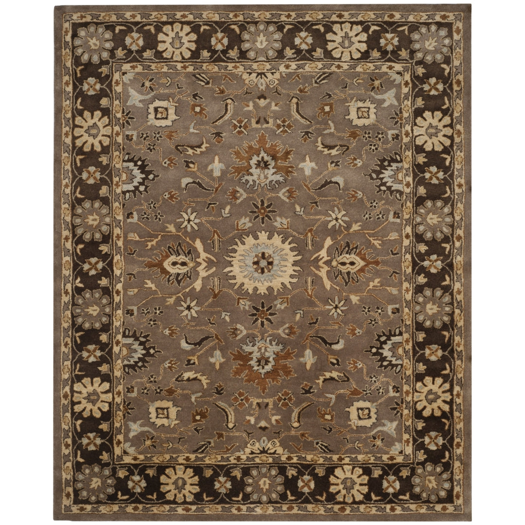 SAFAVIEH Anatolia AN585G Handmade Grey / Dark Grey Rug Image 1