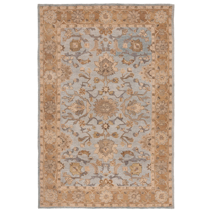 SAFAVIEH Anatolia AN585D Handmade Light Blue / Taupe Rug Image 9