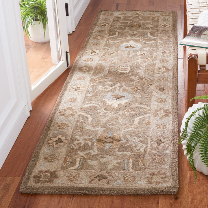 SAFAVIEH Anatolia AN585F Handmade Tan / Ivory Rug Image 3