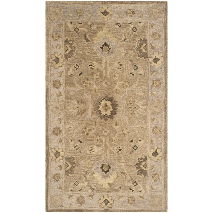 SAFAVIEH Anatolia AN585F Handmade Tan / Ivory Rug Image 8