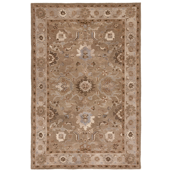 SAFAVIEH Anatolia AN585F Handmade Tan / Ivory Rug Image 9