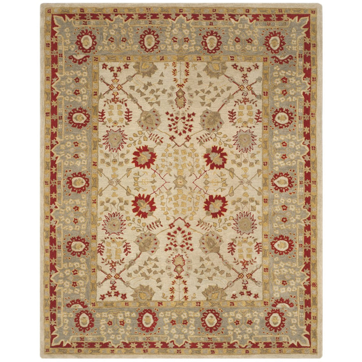 SAFAVIEH Anatolia AN589A Handmade Ivory /Light Green Rug Image 1