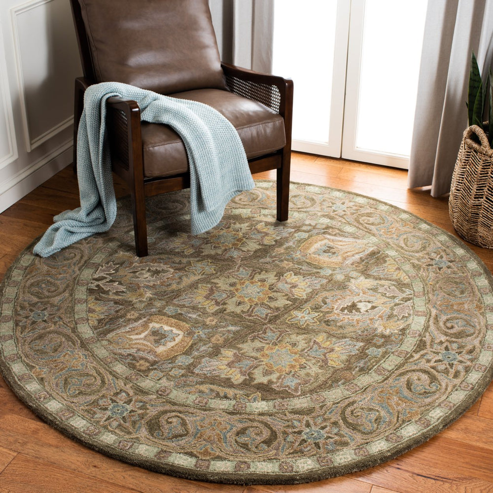 SAFAVIEH Anatolia AN587C Handmade Brown / Beige Rug Image 2