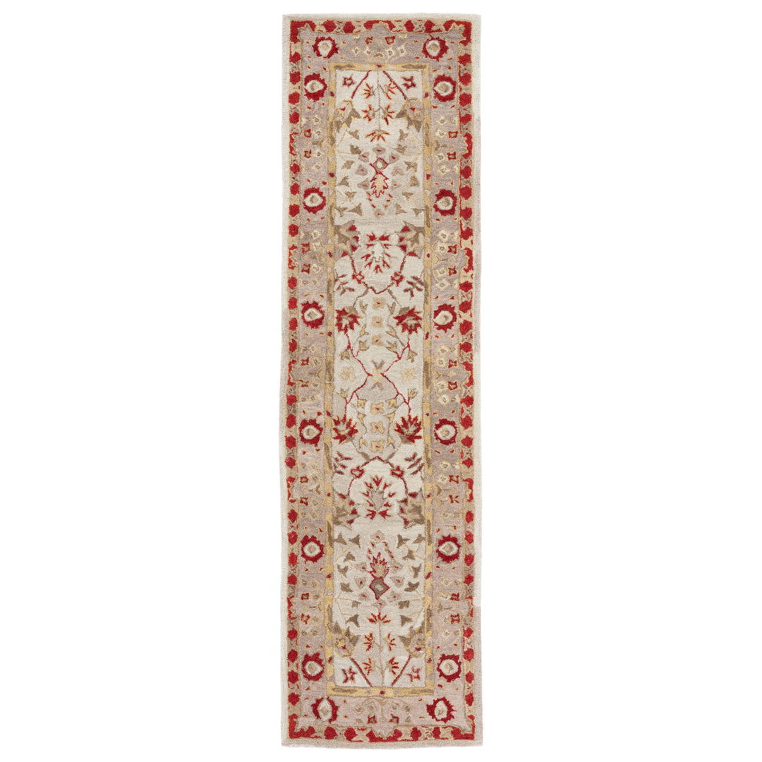 SAFAVIEH Anatolia AN589A Handmade Ivory /Light Green Rug Image 5