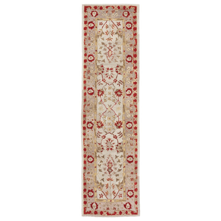 SAFAVIEH Anatolia AN589A Handmade Ivory /Light Green Rug Image 1