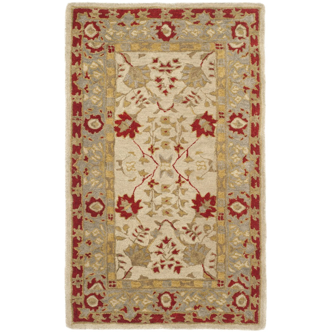 SAFAVIEH Anatolia AN589A Handmade Ivory /Light Green Rug Image 7