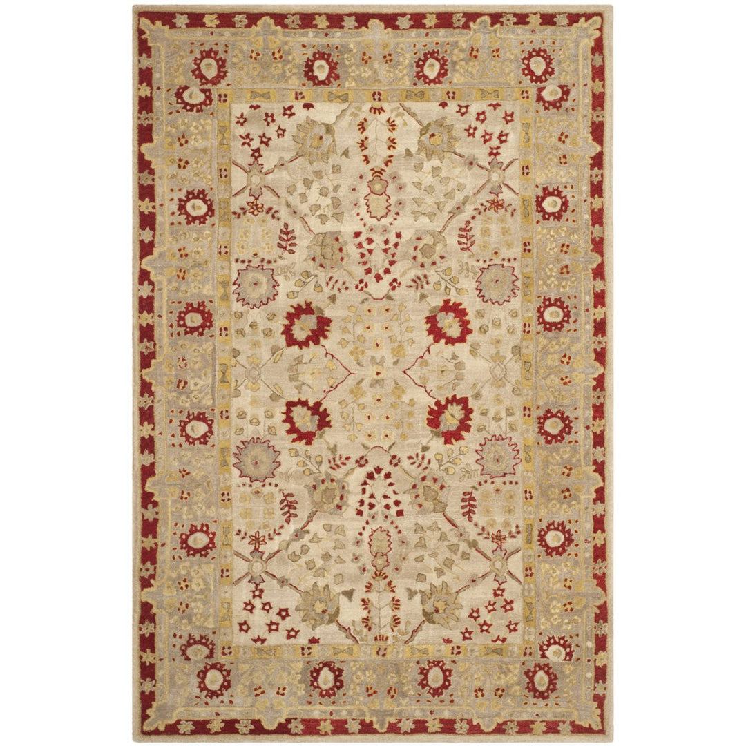 SAFAVIEH Anatolia AN589A Handmade Ivory /Light Green Rug Image 8