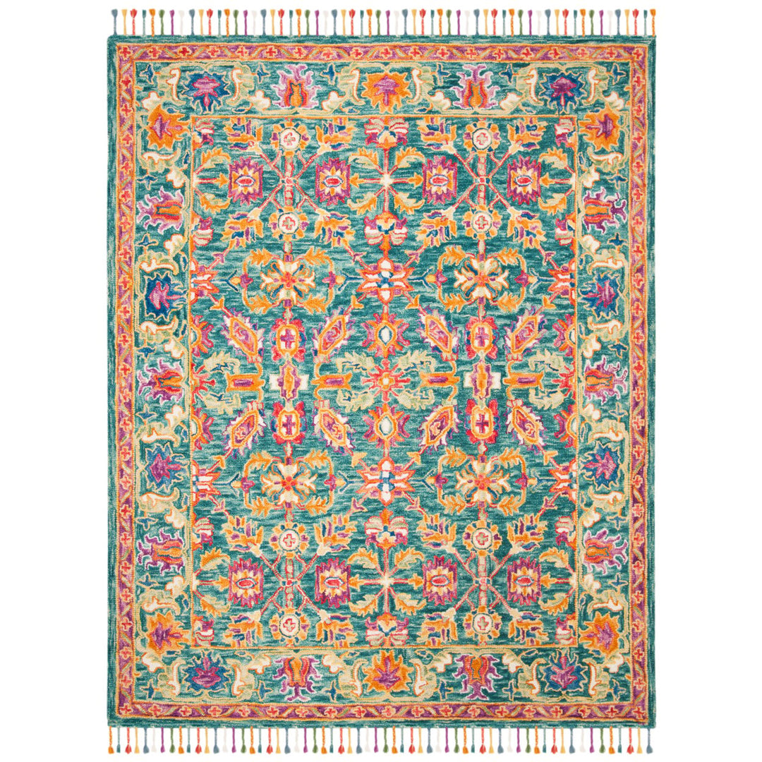 SAFAVIEH Aspen APN113K Handmade Turquoise / Purple Rug Image 1