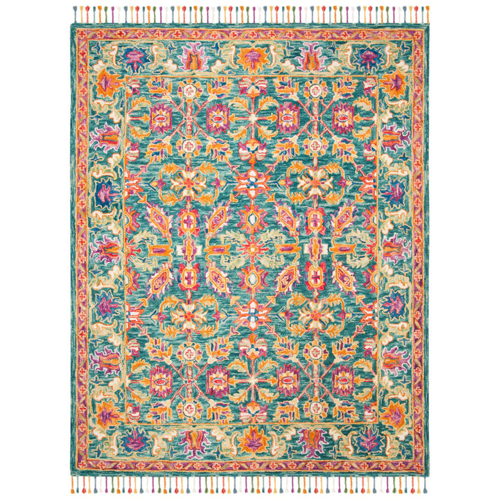 SAFAVIEH Aspen APN113K Handmade Turquoise / Purple Rug Image 1