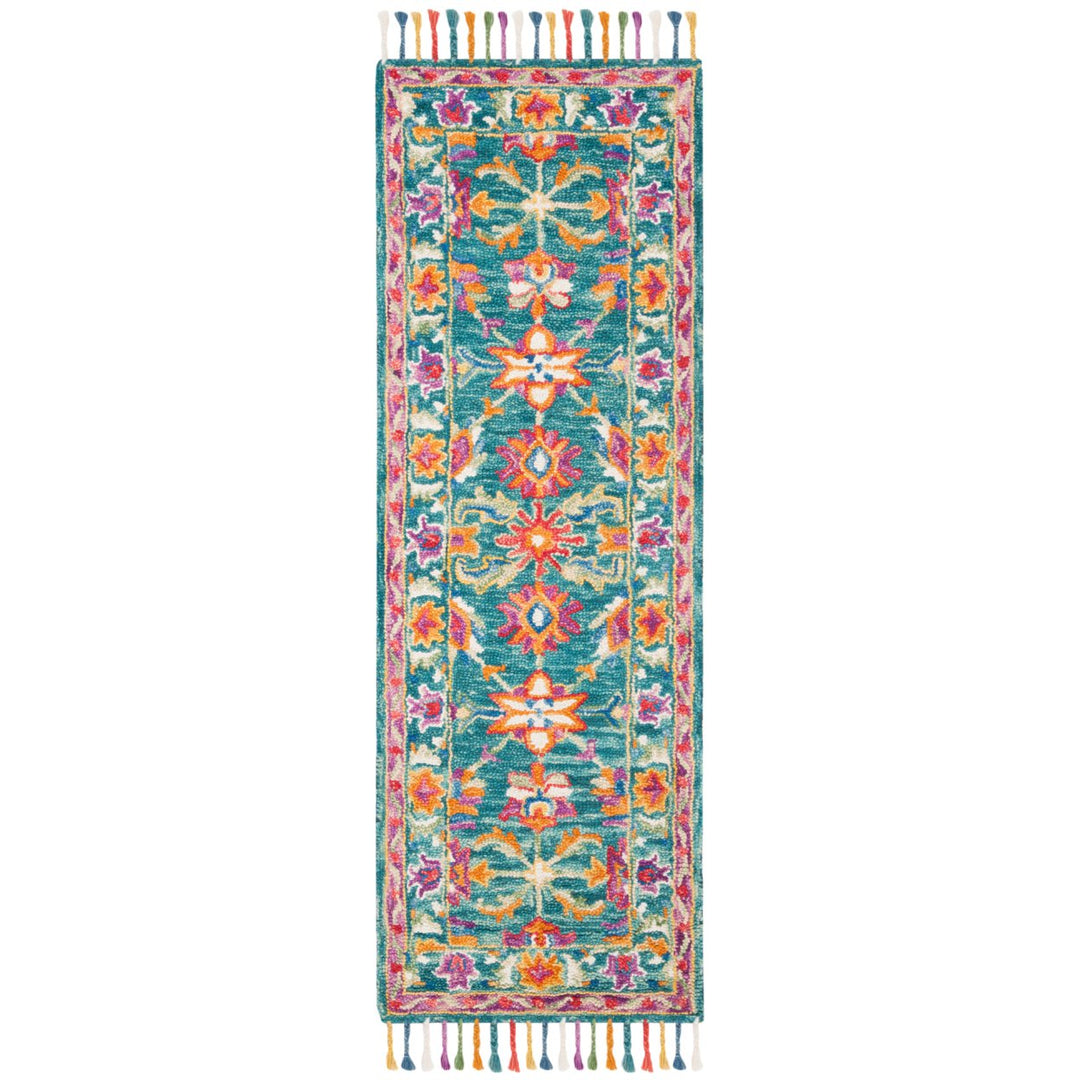 SAFAVIEH Aspen APN113K Handmade Turquoise / Purple Rug Image 1