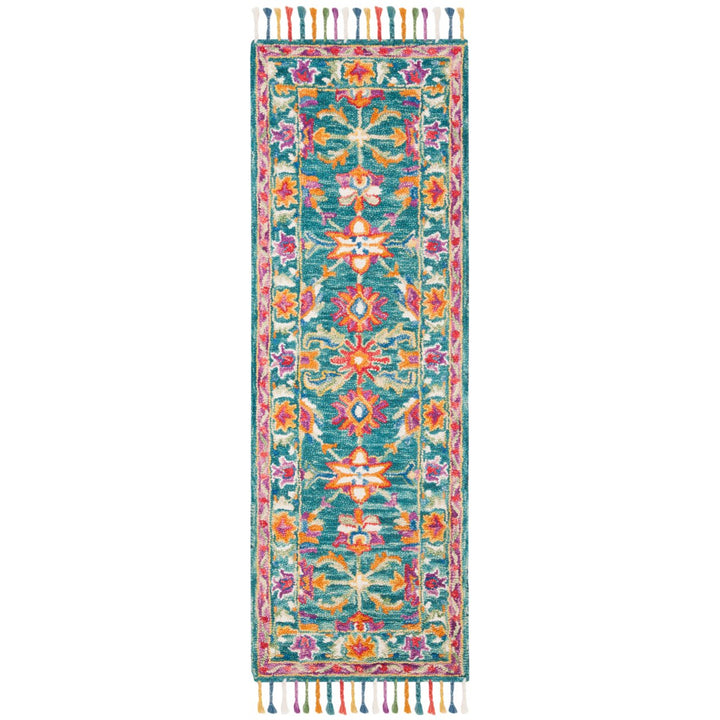 SAFAVIEH Aspen APN113K Handmade Turquoise / Purple Rug Image 5