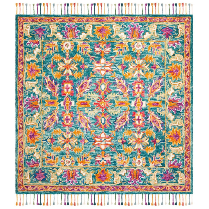 SAFAVIEH Aspen APN113K Handmade Turquoise / Purple Rug Image 1