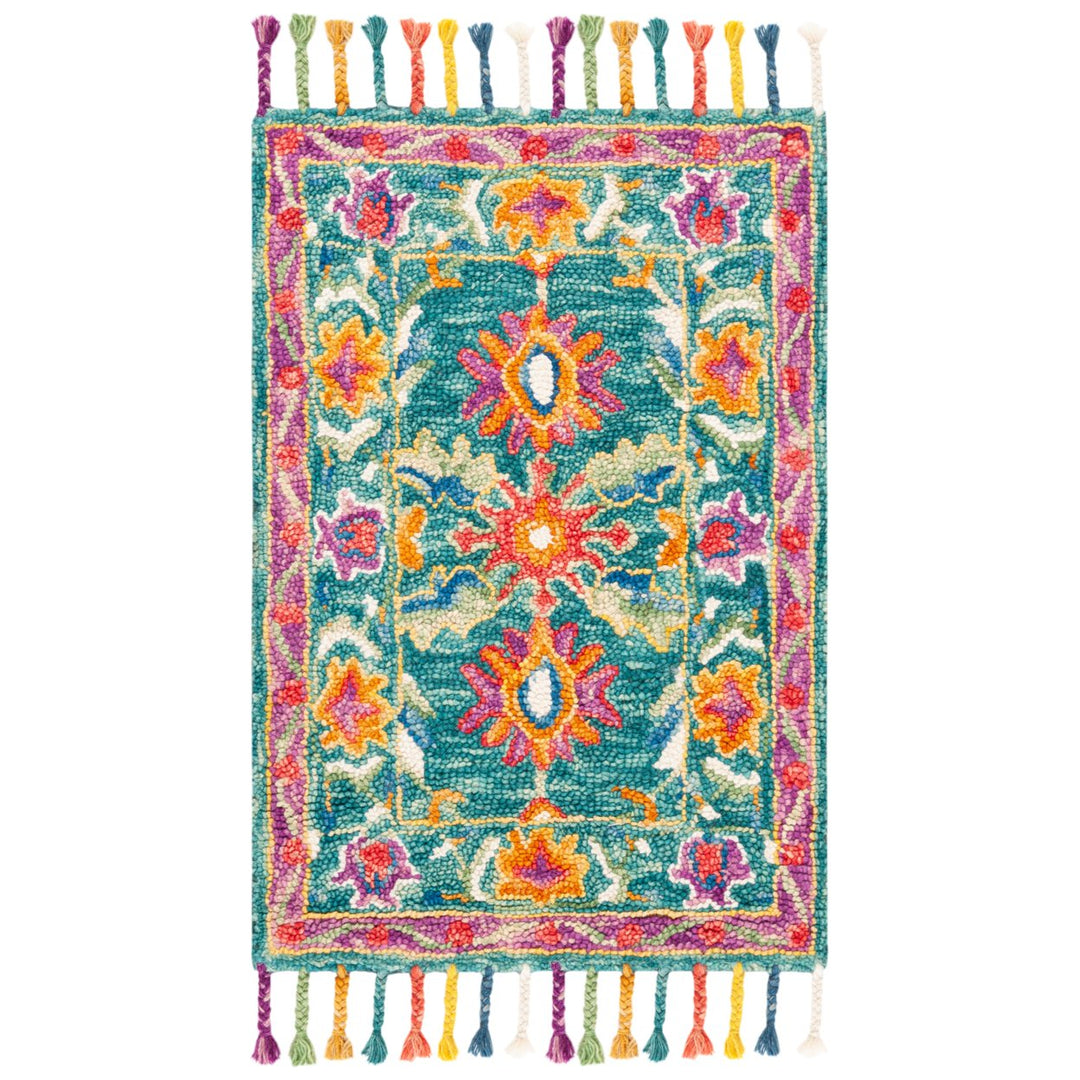 SAFAVIEH Aspen APN113K Handmade Turquoise / Purple Rug Image 1