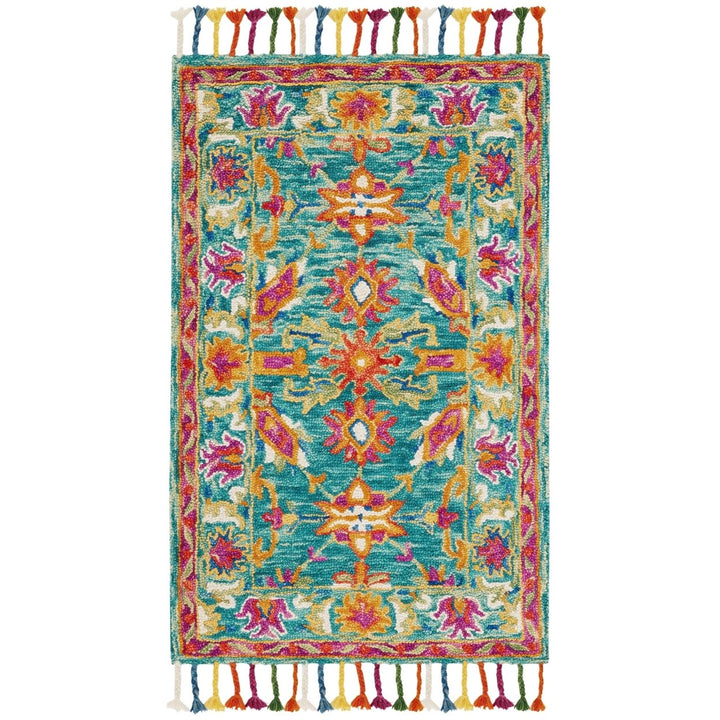 SAFAVIEH Aspen APN113K Handmade Turquoise / Purple Rug Image 9